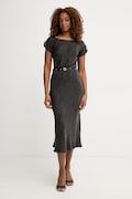 Guess рокля от вискоза DALIA черна с изчистена шарка W6GK50 W1950