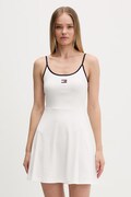 Tommy Jeans sukienka letnia bawełniana z elastanem biała DW0DW22335