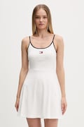 Tommy Jeans sukienka letnia bawełniana z elastanem biała DW0DW22335