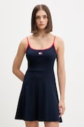 Tommy Jeans sukienka letnia bawełniana z elastanem granatowa DW0DW22335