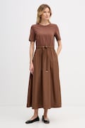 OUI sukienka brązowa gładka 97171