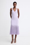 BOSS šaty s lyocellom Floe fialové hladké 50557146