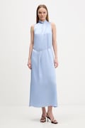 Haljina HUGO Kewina-1 boja: plava, maxi, širi se prema dolje, 50566973