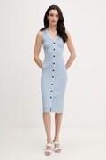 Karl Lagerfeld rochie cu vâscoză albastră, B2W13004