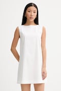 Blugirl Blumarine sukienka z bawełną biała gładka RA6194.T544A