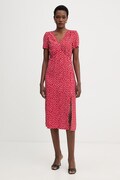 Morgan sukienka letnia z wiskozy czerwona w groszki ROIS