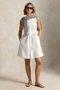 Polo Ralph Lauren sukienka rozkloszowana bawełniana biała gładka 211968897