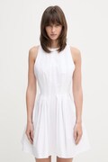 Sportmax Spxara sukienka rozkloszowana gładka bawełniana biała 2612221102600