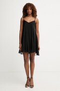Haveone sukienka letnia z wiskozy czarna gładka ACH-Q013