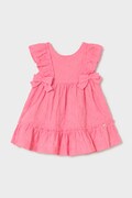 Mayoral sukienka bawełniana dziecięca kolor różowy mini rozkloszowana 1915