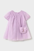 Mayoral sukienka dziecięca kolor fioletowy mini rozkloszowana 1917