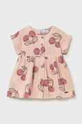 Mayoral sukienka bawełniana dziecięca kolor różowy mini rozkloszowana 1921