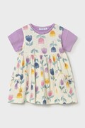 Mayoral sukienka i t-shirt kolor fioletowy mini rozkloszowana 1922