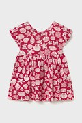 Mayoral rochie din bumbac pentru copii culoarea roz, mini, evazați, 1925