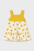 Mayoral sukienka dziecięca kolor żółty mini rozkloszowana 1926