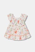 Mayoral sukienka bawełniana dziecięca kolor biały mini rozkloszowana 1992