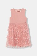 Guess sukienka dziecięca kolor różowy midi rozkloszowana K6RK21 KAUH0