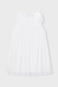Dječja haljina Mayoral boja: bijela, mini, širi se prema dolje, 3920