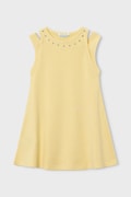 Παιδικό βαμβακερό φόρεμα Mayoral χρώμα: κίτρινο, 3938