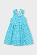 Παιδικό βαμβακερό φόρεμα Mayoral χρώμα: μπλε, 3944