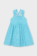 Παιδικό βαμβακερό φόρεμα Mayoral χρώμα: μπλε, 3944