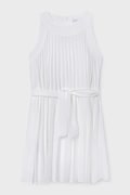 Dječja haljina Mayoral boja: bijela, mini, ravna, 6908
