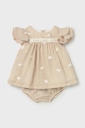 Mayoral Newborn sukienka kolor beżowy mini rozkloszowana 1802