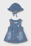 Mayoral Newborn sukienka jeansowa niemowlęca kolor niebieski mini rozkloszowana 1816