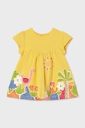 Mayoral Newborn sukienka niemowlęca kolor żółty mini rozkloszowana 1817