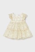 Сукня для немовлят Mayoral Newborn колір бежевий mini розкльошена 1890