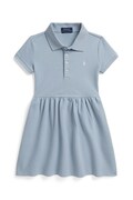 Polo Ralph Lauren sukienka dziecięca kolor niebieski mini rozkloszowana 312934961500