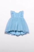 Abel&Lula sukienka niemowlęca kolor niebieski mini rozkloszowana 5012
