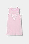 Guess sukienka bawełniana dziecięca kolor różowy mini prosta J6GK25 JA914