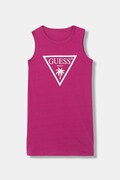 Guess sukienka bawełniana dziecięca kolor różowy mini prosta J6GK25 JA914
