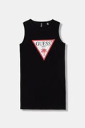Guess sukienka bawełniana dziecięca kolor czarny mini prosta J6GK25 JA914