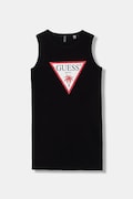 Guess sukienka bawełniana dziecięca kolor czarny mini prosta J6GK25 JA914