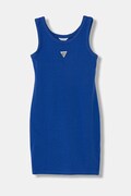 Guess sukienka dziecięca kolor niebieski mini prosta J6GK30 J1314