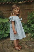 Konges Sløjd šaty bavlnené COCO DRESS GOTS modré KS105322