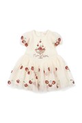 Konges Sløjd sukienka HEARTLILY DRESS biała cekinowa KS105412