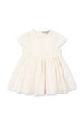Konges Sløjd φόρεμα βαμβακερό PACEY DRESS GOTS μπεζ φλοράλ KS105510