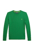 Polo Ralph Lauren sweter bawełniany dziecięcy kolor zielony 323702674502