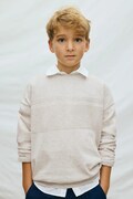Mayoral sweter bawełniany dziecięcy kolor beżowy 6356