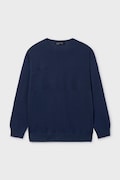 Mayoral sweter bawełniany dziecięcy kolor granatowy 6356