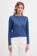 Weekend Max Mara kardigan damski lniany BADIA niebieski 2615341022600