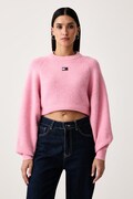 Tommy Jeans sweter damski z dodatkiem wełny różowy DW0DW22024