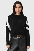AllSaints sweter z dodatkiem alpaki damski kolor czarny W088KD