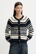 Tommy Hilfiger kardigan bawełniany damski kolor granatowy lekki WW0WW48795