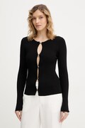 Guess kardigan STELLA damski kolor czarny lekki W6RR35 Z0132