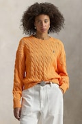 Polo Ralph Lauren sweter bawełniany damski kolor pomarańczowy lekki 211A96245