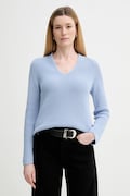 Marc O'Polo sweter bawełniany damski kolor niebieski 600605960323